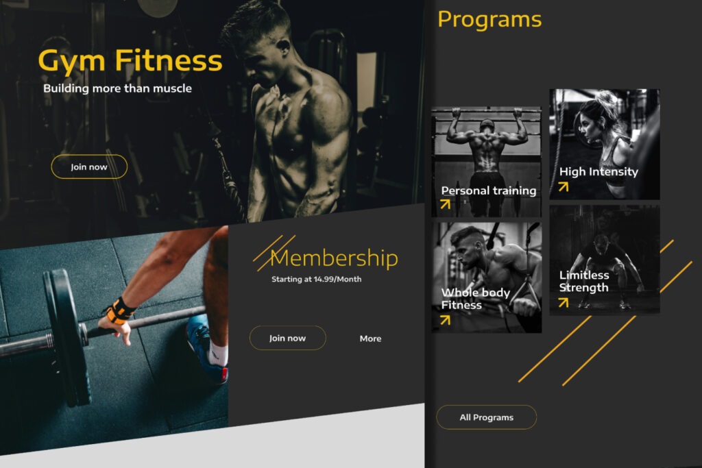 Gym Fitness website Portfolio Project by Colin Wiesen